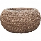 Кашпо Nieuwkoop Polystone coated kamelle bowl rock диаметр - 54 см высота - 30 см