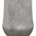 Кашпо Nieuwkoop Polystone coated plain darcy raw grey, серого цвета диаметр - 56 см высота - 72 см