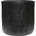 Кашпо Nieuwkoop Raindrop cylinder black, чёрного цвета диаметр - 51 см высота - 49 см