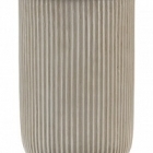 Кашпо Nieuwkoop Vertical rib cylinder beige диаметр - 30 см высота - 47 см