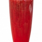 Кашпо Nieuwkoop Amfi partner snake red, красного цвета (with технический горшок) диаметр - 34 см высота - 75 см
