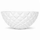 Кашпо Nieuwkoop Capi Lux heraldry bowl 1-й размер white, белого цвета диаметр - 34 см высота - 15 см