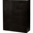 Кашпо Nieuwkoop Capi Lux planter envelope 1-й размер black, чёрного цвета длина - 60 см высота - 74 см