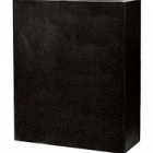Кашпо Nieuwkoop Capi Lux planter envelope 2-й размер black, чёрного цвета длина - 88 см высота - 100 см