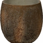 Кашпо Nieuwkoop Oyster gillard s, imperial brown, коричнево-бурого цвета диаметр - 45 см высота - 45 см
