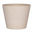 Кашпо Nieuwkoop Refined bucket S размер natural white, белого цвета диаметр - 50 см высота - 40 см