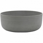 Кашпо Nieuwkoop Refined eav S размер clouded grey, серого цвета диаметр - 31 см высота - 12.5 см