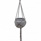 Подвесное Кашпо Nieuwkoop Stone (hanging) hans S размер laterite grey, серого цвета диаметр - 22 см высота - 19 см