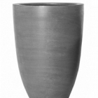Кашпо Nieuwkoop Fiberstone ben grey, серого цвета L размер диаметр - 40 см высота - 55 см