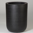 Кашпо Nieuwkoop Fiberstone dice black, чёрного цвета XL размер диаметр - 46 см высота - 60 см