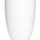 Кашпо Nieuwkoop Fiberstone glossy white, белого цвета ben L размер диаметр - 40 см высота - 55 см