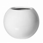 Кашпо Nieuwkoop Fiberstone glossy white, белого цвета beth S размер диаметр - 31 см высота - 25 см