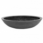 Кашпо Nieuwkoop Fiberstone jumbo bowl grey, серого цвета S размер диаметр - 70 см высота - 17 см