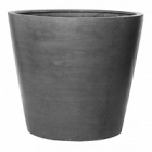 Кашпо Nieuwkoop Fiberstone jumbo cone grey, серого цвета S размер диаметр - 83 см высота - 73 см