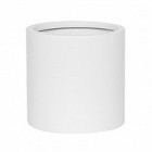 Кашпо Nieuwkoop Fiberstone matt white, белого цвета puk M размер диаметр - 20 см высота - 20 см
