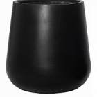 Кашпо Nieuwkoop Fiberstone pax black, чёрного цвета XL размер диаметр - 66 см высота - 67 см