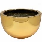 Кашпо Nieuwkoop Fiberstone platinum gold, под цвет золота bowl M размер диаметр - 45 см высота - 39 см