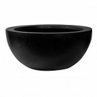 Кашпо Nieuwkoop Fiberstone vic bowl black, чёрного цвета M размер диаметр - 50 см высота - 23 см