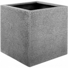 Кашпо Nieuwkoop Struttura cube светло-серого цвета длина - 30 см высота - 30 см