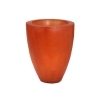Кашпо Fibreglass Round, пластик, оранжевый