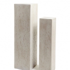 Кашпо Ergo Cork колонна, белый песок