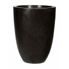 Кашпо Capi Lux vase elegance low 3-й размер black, чёрный