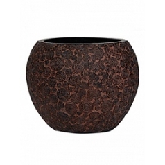 Кашпо Capi Nature wood vase ball 3-й размер brown, коричневый