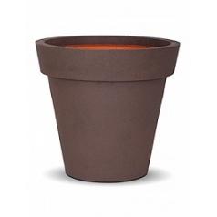 Кашпо Capi Tutch nl pot + binding brown, коричневый