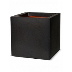 Кашпо Capi Tutch nl pot square 2-й размер black, чёрный
