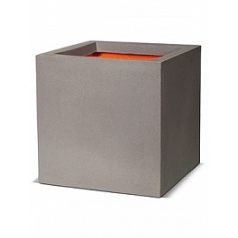 Кашпо Capi Tutch nl pot square 3-й размер light grey, серый, светло-серый