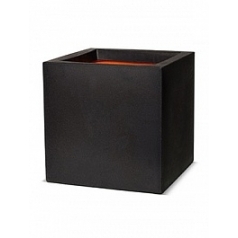 Кашпо Capi Tutch nl pot square 4-й размер black, чёрный