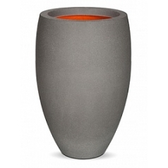 Кашпо Capi Tutch nl vase elegance deLuxe 1-й размер light grey, серый, светло-серый