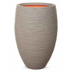Кашпо Capi Tutch rib nl vase vase elegant deLuxe grey, серый
