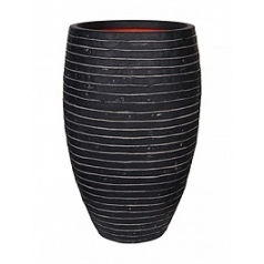 Кашпо Capi Tutch row nl vase elegant deLuxe anthracite, антрацит
