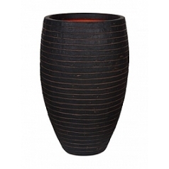 Кашпо Capi Tutch row nl vase elegant deLuxe dark brown, коричневый, тёмно-коричневый