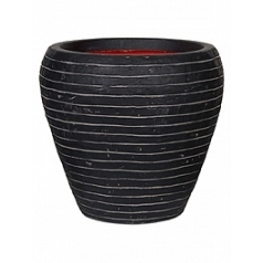 Кашпо Capi Tutch row nl vase taper round anthracite, антрацит