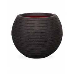 Кашпо Capi Tutch row nl vase vase ball black, чёрный