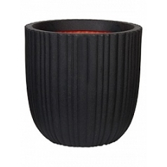 Кашпо Capi Tutch tube nl planter ball black, чёрный