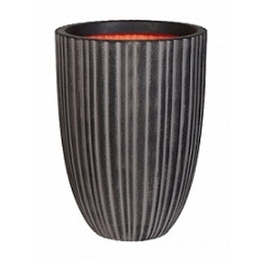 Кашпо Capi Tutch tube nl vase elegant low anthracite, антрацит