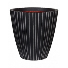 Кашпо Capi Tutch tube nl vase taper round anthracite, антрацит