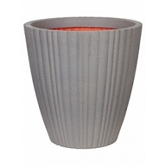 Кашпо Capi Tutch tube nl vase taper round grey, серый