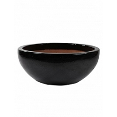 Кашпо Nieuwkoop black, чёрного цвета shiny bowl (casa)