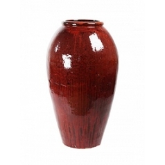 Ваза Nieuwkoop Mystic vase red, красного цвета black, чёрного цвета, красно-чёрного цвета