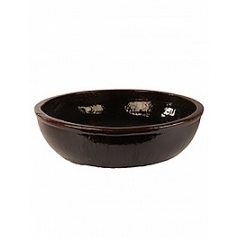 Плошка Nieuwkoop Mystic bowl middle black, чёрного цвета, с неполным очернением