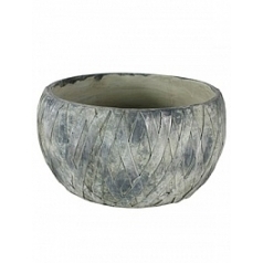 Кашпо Nieuwkoop Indoor pottery bowl sterre цвета серого серебра