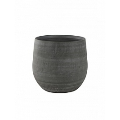 Кашпо Nieuwkoop Indoor pottery pot esra mystic grey, серого цвета