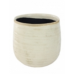 Кашпо Nieuwkoop Indoor pottery pot iris ivory, цвет слоновая кость
