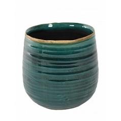 Кашпо Nieuwkoop Indoor pottery pot iris turqoise