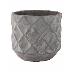 Кашпо Nieuwkoop Indoor pottery pot Lux светло-серого цвета