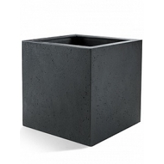 Кашпо Nieuwkoop D-lite cube L размер anthracite, цвет антрацит-фактура под бетон